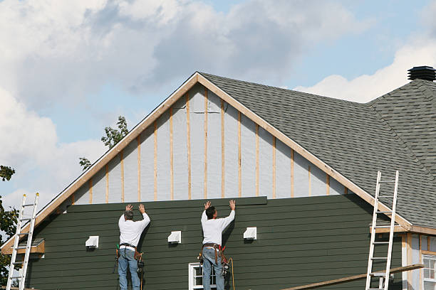 Professional Siding Replacement technician working in Monroe Township, NJ